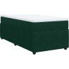 Box spring postel s matrací 80 x 200 cm samet [3285604] (Barva Černá)