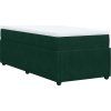 Box spring postel s matrací 80 x 200 cm samet [3285604] (Barva Černá)