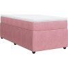 Box spring postel s matrací 80 x 200 cm samet [3285604] (Barva Černá)