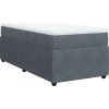 Box spring postel s matrací 80 x 200 cm samet [3285604] (Barva Černá)