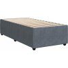 Box spring postel s matrací 80 x 200 cm samet [3285604] (Barva Černá)