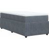 Box spring postel s matrací 80 x 200 cm samet [3285604] (Barva Černá)