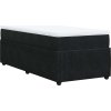 Box spring postel s matrací 80 x 200 cm samet [3285604] (Barva Černá)