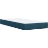 Box spring postel s matrací 80 x 200 cm samet [3287588] (Barva Modrá)