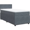 Box spring postel s matrací 80 x 200 cm samet [3287588] (Barva Modrá)