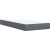Box spring postel s matrací 80 x 200 cm samet [3292196] (Barva Světle šedá)