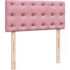 Box spring postel s matrací 80 x 200 cm samet [3287606] (Barva Modrá)