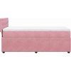 Box spring postel s matrací 80 x 200 cm samet [3287606] (Barva Modrá)