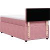 Box spring postel s matrací 80 x 200 cm samet [3287606] (Barva Modrá)