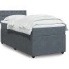 Box spring postel s matrací 80 x 200 cm samet [3287606] (Barva Modrá)