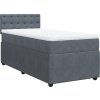 Box spring postel s matrací 80 x 200 cm samet [3287606] (Barva Modrá)