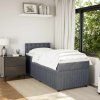 Box spring postel s matrací 80 x 200 cm samet [3287606] (Barva Modrá)
