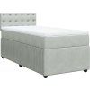 Box spring postel s matrací 80 x 200 cm samet [3287606] (Barva Modrá)