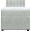Box spring postel s matrací 80 x 200 cm samet [3287606] (Barva Modrá)