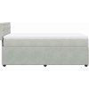 Box spring postel s matrací 80 x 200 cm samet [3287606] (Barva Modrá)