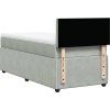 Box spring postel s matrací 80 x 200 cm samet [3287606] (Barva Modrá)