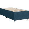 Box spring postel s matrací 80 x 200 cm samet [3287606] (Barva Modrá)