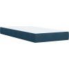 Box spring postel s matrací 80 x 200 cm samet [3287606] (Barva Modrá)