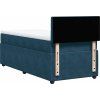 Box spring postel s matrací 80 x 200 cm samet [3287606] (Barva Modrá)