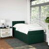 Box spring postel s matrací 80 x 200 cm samet [3287606] (Barva Modrá)