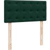 Box spring postel s matrací 80 x 200 cm samet [3287606] (Barva Modrá)