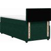 Box spring postel s matrací 80 x 200 cm samet [3287606] (Barva Modrá)