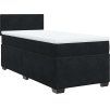 Box spring postel s matrací tmavě 80 x 200 cm samet [3286158] (Barva Černá)