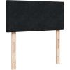 Box spring postel s matrací tmavě 80 x 200 cm samet [3286158] (Barva Černá)