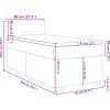 Box spring postel s matrací tmavě 80 x 200 cm samet [3286158] (Barva Černá)