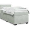 Box spring postel s matrací tmavě 80 x 200 cm samet [3286158] (Barva Černá)