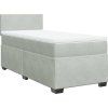 Box spring postel s matrací tmavě 80 x 200 cm samet [3286158] (Barva Černá)