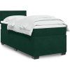 Box spring postel s matrací tmavě 80 x 200 cm samet [3286158] (Barva Černá)