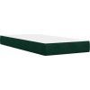 Box spring postel s matrací tmavě 80 x 200 cm samet [3286158] (Barva Černá)