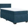 Box spring postel s matrací tmavě 80 x 200 cm samet [3286158] (Barva Černá)