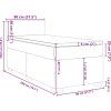 Box spring postel s matrací tmavě 80 x 200 cm samet [3286158] (Barva Černá)