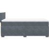 Box spring postel s matrací tmavě 80 x 200 cm samet [3286158] (Barva Černá)
