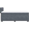 Box spring postel s matrací tmavě 80 x 200 cm samet [3286170] (Barva Černá)
