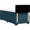 Box spring postel s matrací 80 x 200 cm samet [3288464] (Barva Černá)
