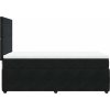 Box spring postel s matrací 80 x 200 cm samet [3294485] (Barva Tmavě šedá)
