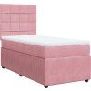 Box spring postel s matrací 80 x 200 cm samet [3294491] (Barva Tmavě šedá)