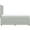 Box spring postel s matrací 80 x 200 cm samet [3294491] (Barva Tmavě šedá)