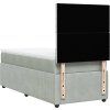 Box spring postel s matrací 80 x 200 cm samet [3294491] (Barva Tmavě šedá)