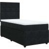 Box spring postel s matrací 80 x 200 cm samet [3294491] (Barva Tmavě šedá)
