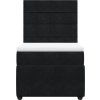 Box spring postel s matrací 80 x 200 cm samet [3294491] (Barva Tmavě šedá)