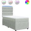 Box spring postel s matrací 80 x 200 cm samet [3294498] (Barva Černá)