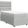 Box spring postel s matrací 80 x 200 cm samet [3294498] (Barva Černá)