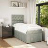 Box spring postel s matrací 80 x 200 cm samet [3294498] (Barva Černá)