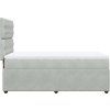Box spring postel s matrací 80 x 200 cm samet [3294498] (Barva Černá)