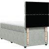 Box spring postel s matrací 80 x 200 cm samet [3294498] (Barva Černá)