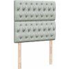Box spring postel s matrací 80 x 200 cm samet [3294498] (Barva Černá)